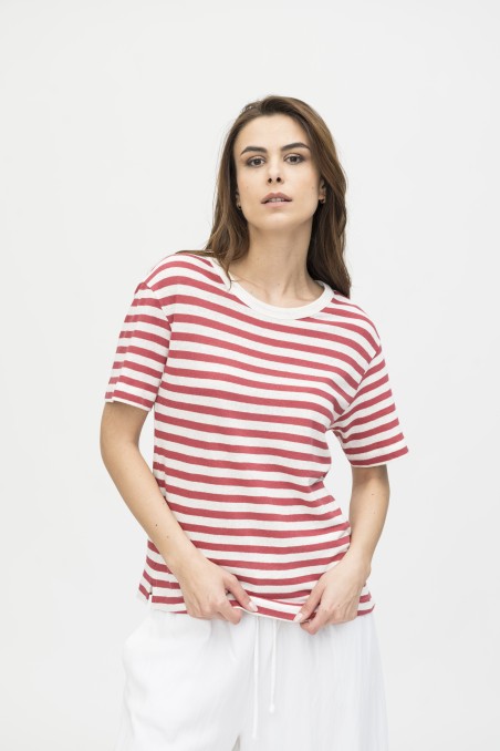 Majestic Filatures | T-shirt rigata a manica corta