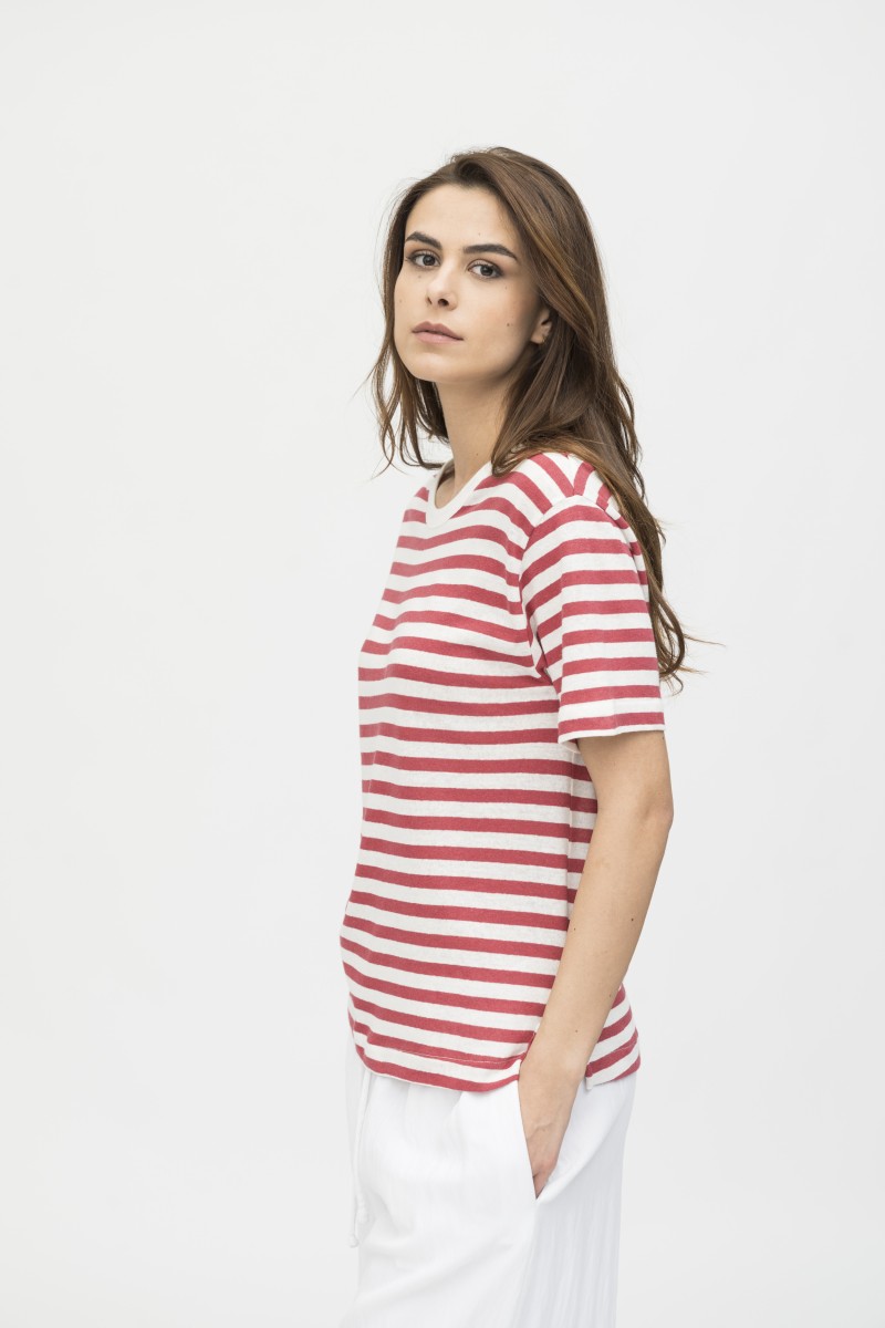 Majestic Filatures | T-shirt rigata a manica corta