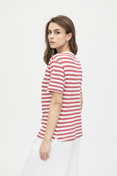 Majestic Filatures | T-shirt rigata a manica corta