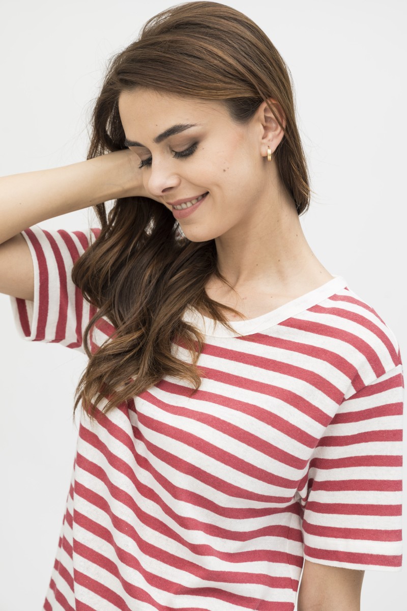 Majestic Filatures | T-shirt rigata a manica corta