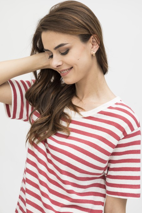 Majestic Filatures | T-shirt rigata a manica corta