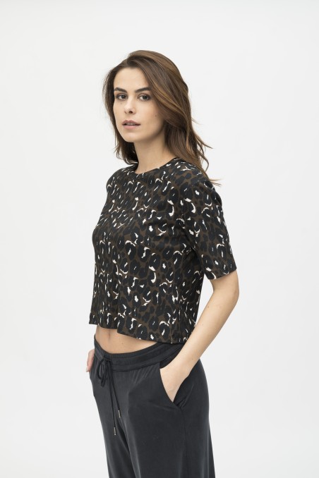 Majestic Filatures | T-shirt in fantasia animalier