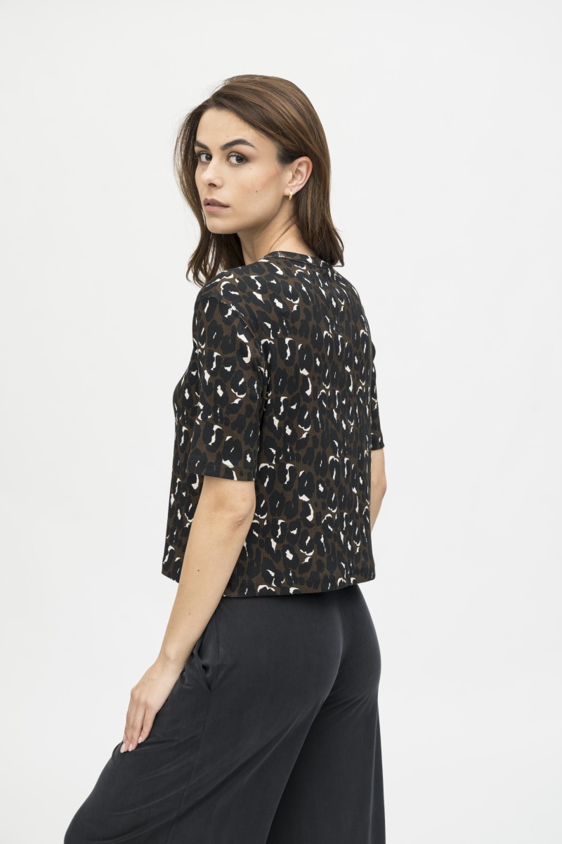 Majestic Filatures | T-shirt in fantasia animalier