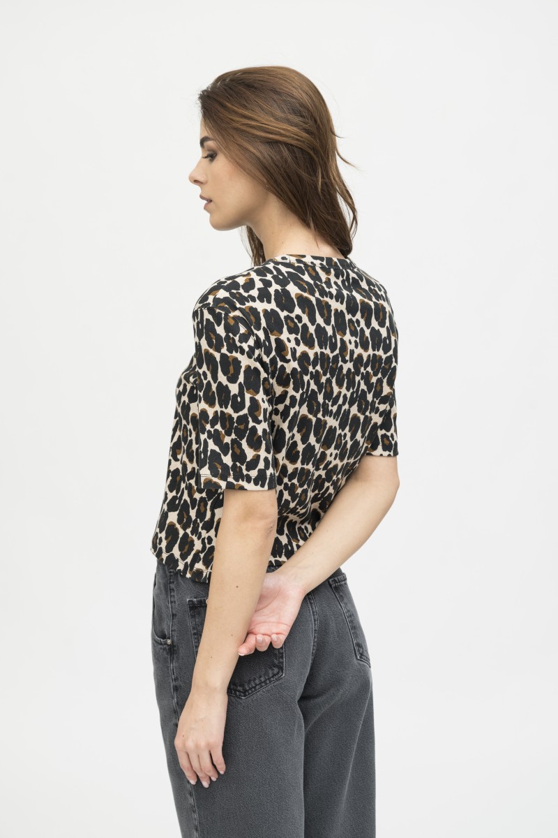Majestic Filatures | T-shirt in fantasia animalier