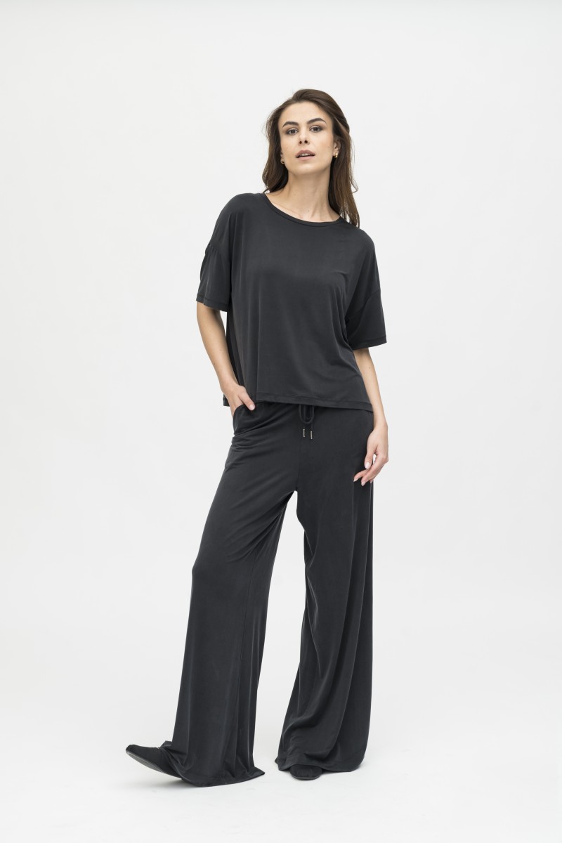 Majestic Filatures | Pantalone ampio in cupro