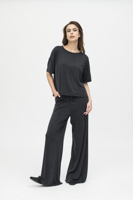Majestic Filatures | Pantalone ampio in cupro
