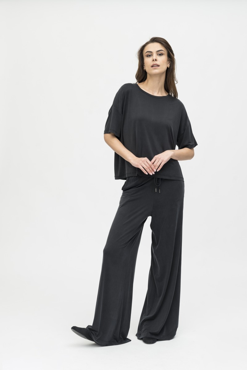 Majestic Filatures | Pantalone ampio in cupro