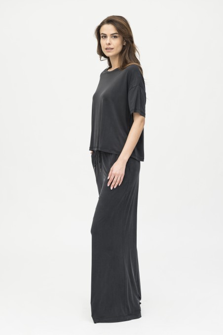 Majestic Filatures | Pantalone ampio in cupro