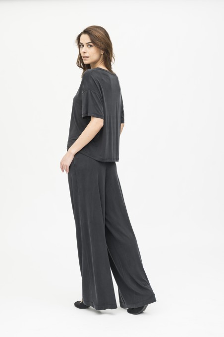 Majestic Filatures | Pantalone ampio in cupro