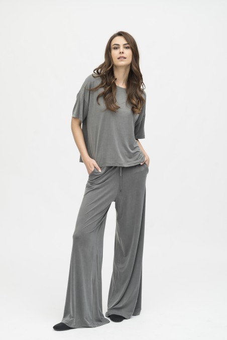Majestic Filatures | Pantalone ampio in cupro