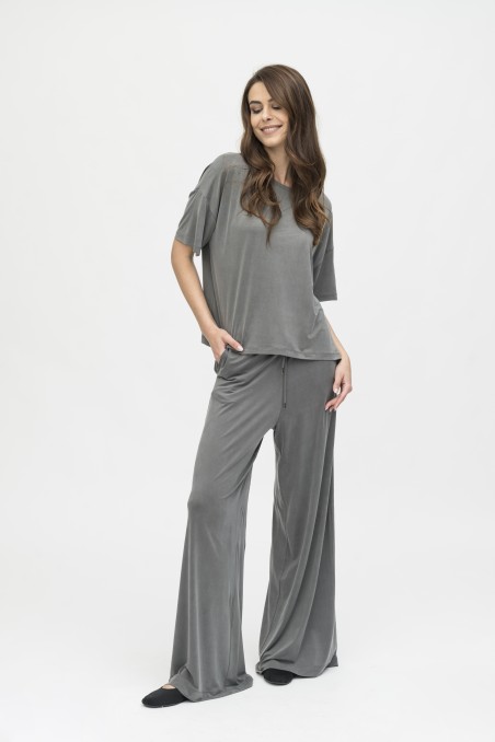 Majestic Filatures | Pantalone ampio in cupro