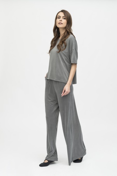 Majestic Filatures | Pantalone ampio in cupro