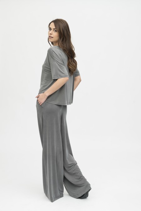Majestic Filatures | Pantalone ampio in cupro