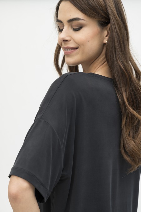 Majestic Filatures |  T-shirt over in cupro scollo a V
