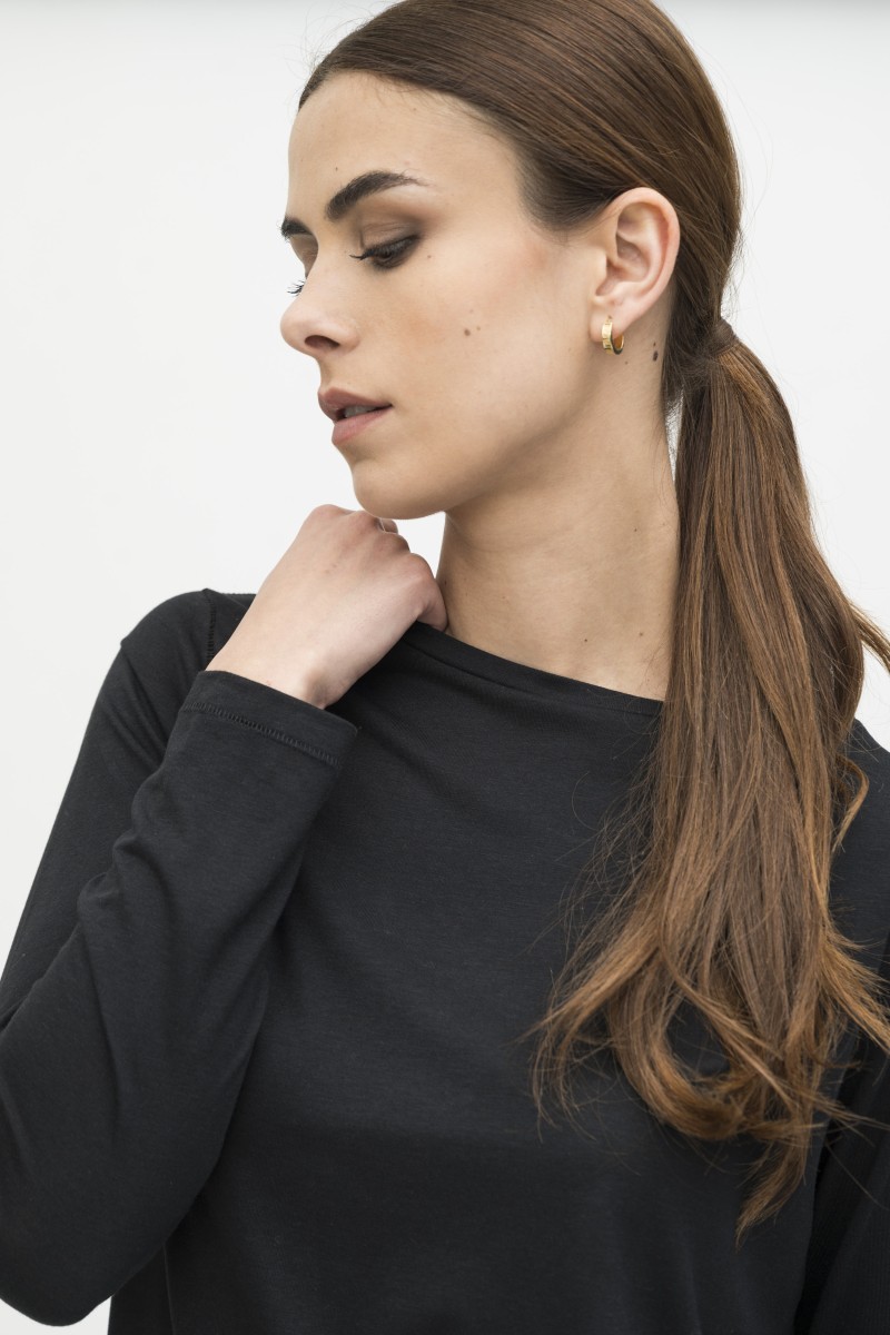Majestic Filatures | T-shirt girocollo manica lunga lyocell