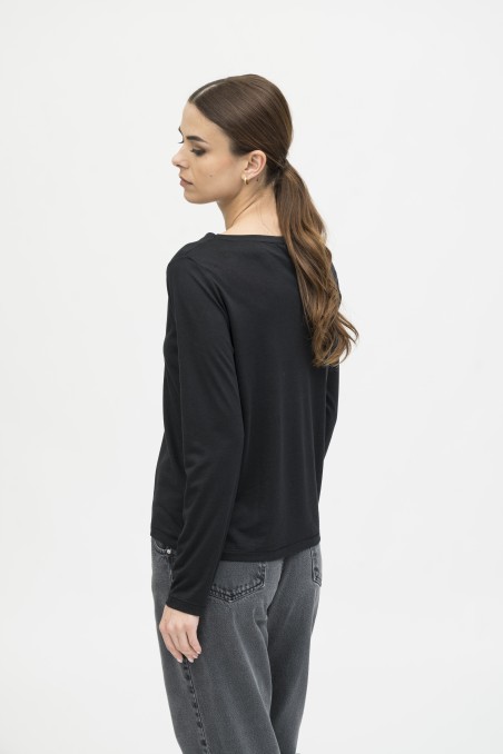 Majestic Filatures | T-shirt girocollo manica lunga lyocell