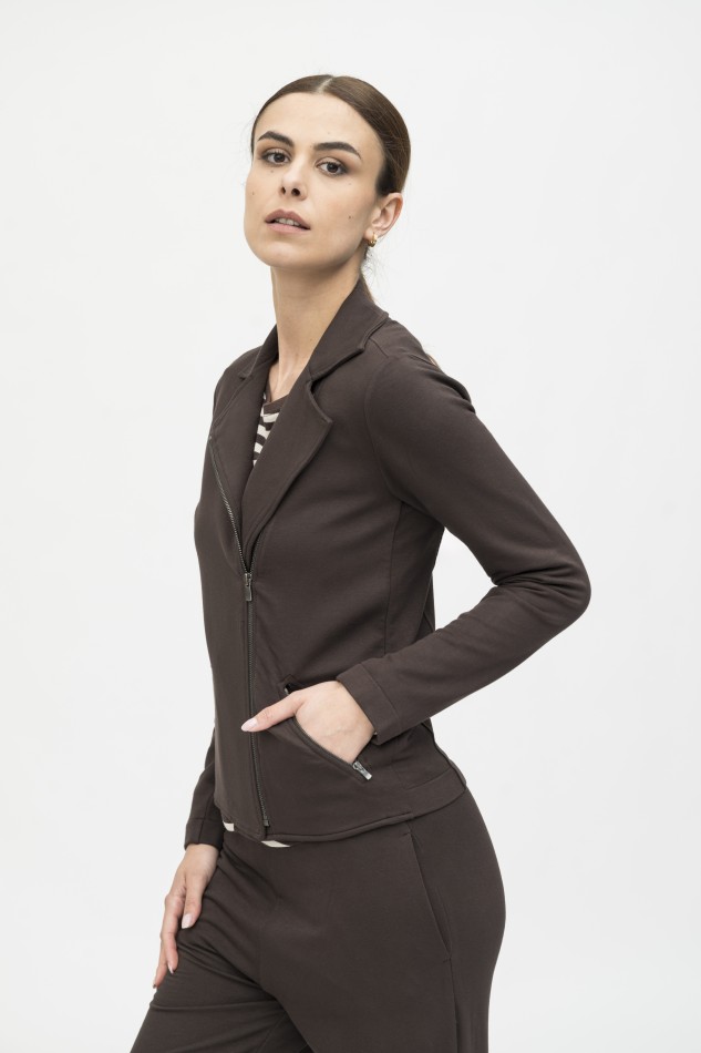 Majestic Filatures | Giacca felpata con zip