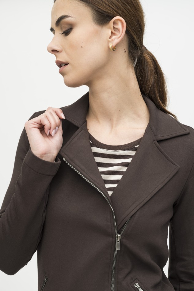 Majestic Filatures | Giacca felpata con zip 2