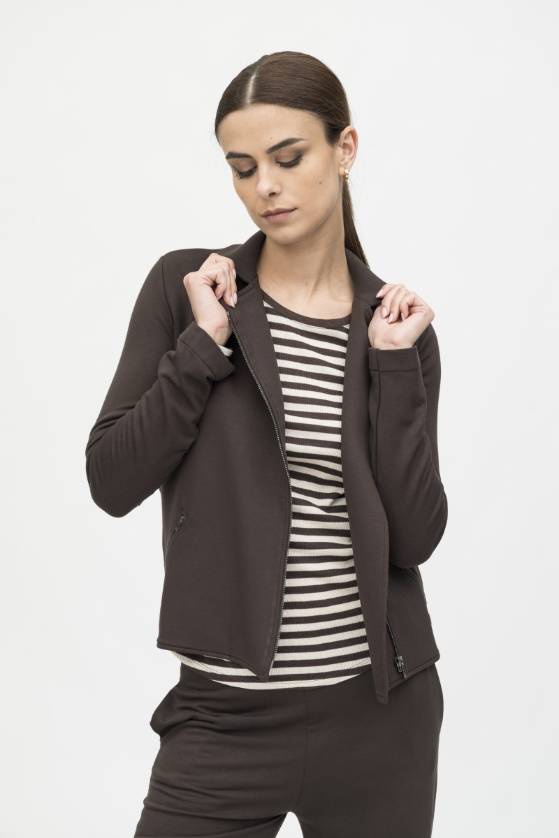Majestic Filatures | Giacca felpata con zip