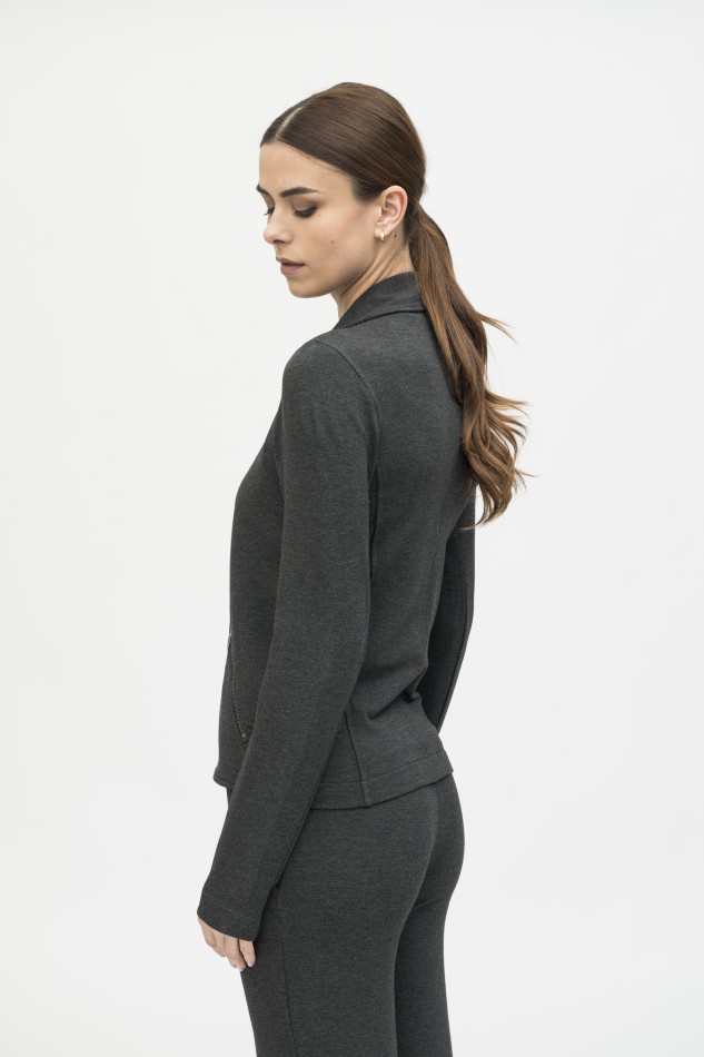 Majestic Filatures | Giacca felpata con zip 2