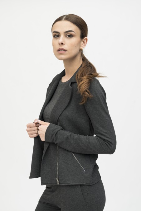 Majestic Filatures | Giacca felpata con zip