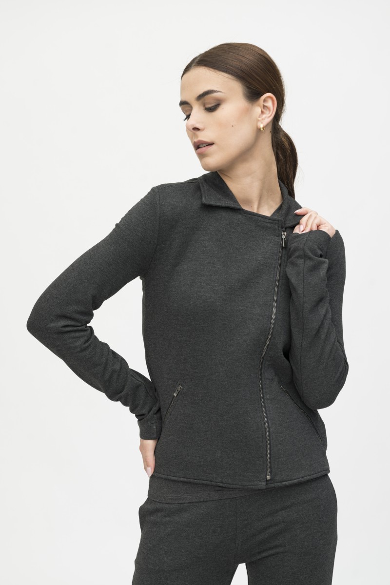 Majestic Filatures | Giacca felpata con zip