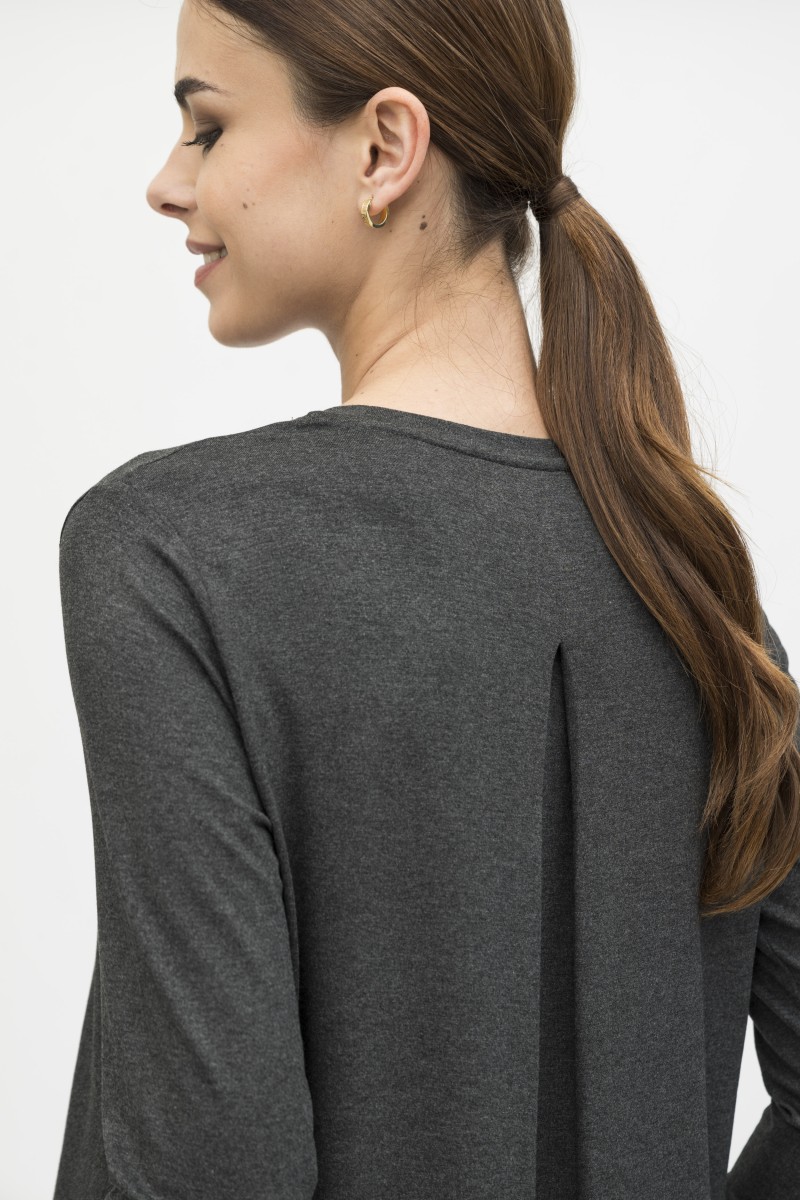 Majestic Filatures | T-shirt girocollo con pinces in viscosa