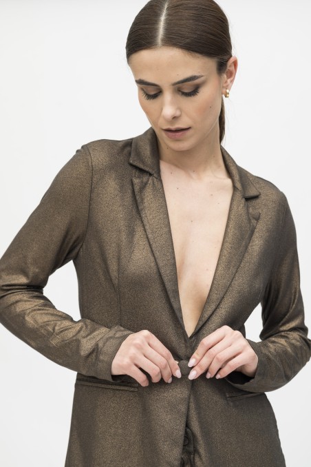 Majestic Filatures | Giacca in lurex con bottone singolo