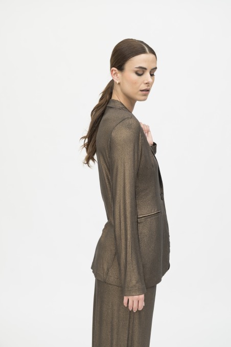 Majestic Filatures | Giacca in lurex con bottone singolo