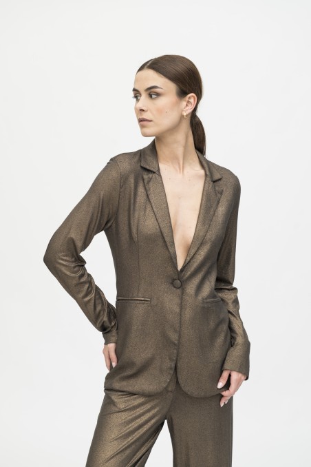 Majestic Filatures | Giacca in lurex con bottone singolo