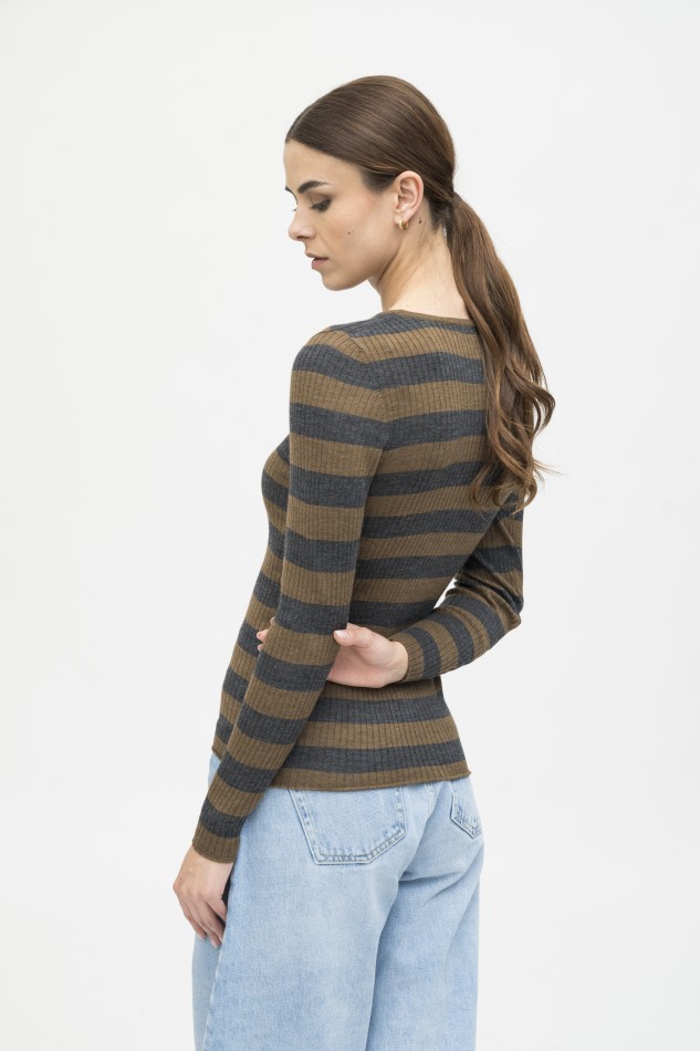 Majestic Filatures | Maglia girocollo a costine 2