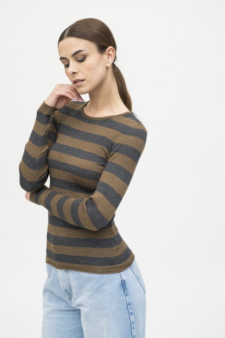 Majestic Filatures | Maglia girocollo a costine