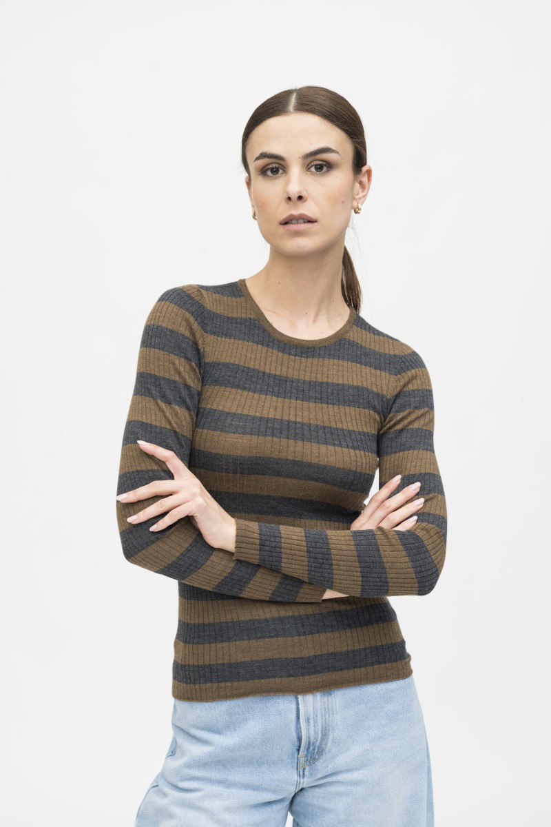 Majestic Filatures | Maglia girocollo a costine