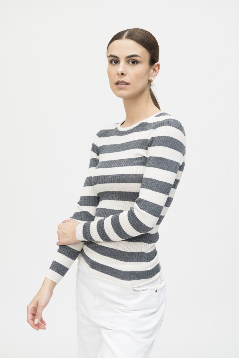 Majestic Filatures | Maglia girocollo a costine