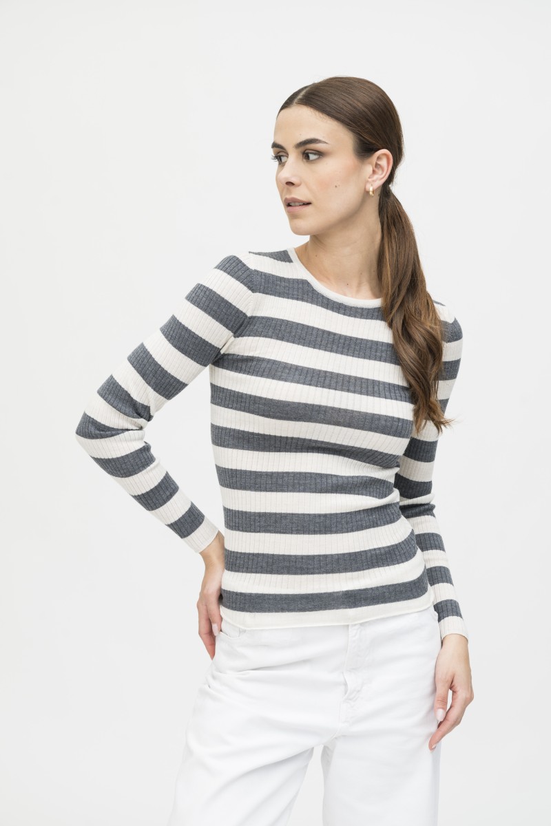 Majestic Filatures | Maglia girocollo a costine