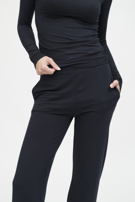 Majestic Filatures | Pantalone felpato con coulisse in vita