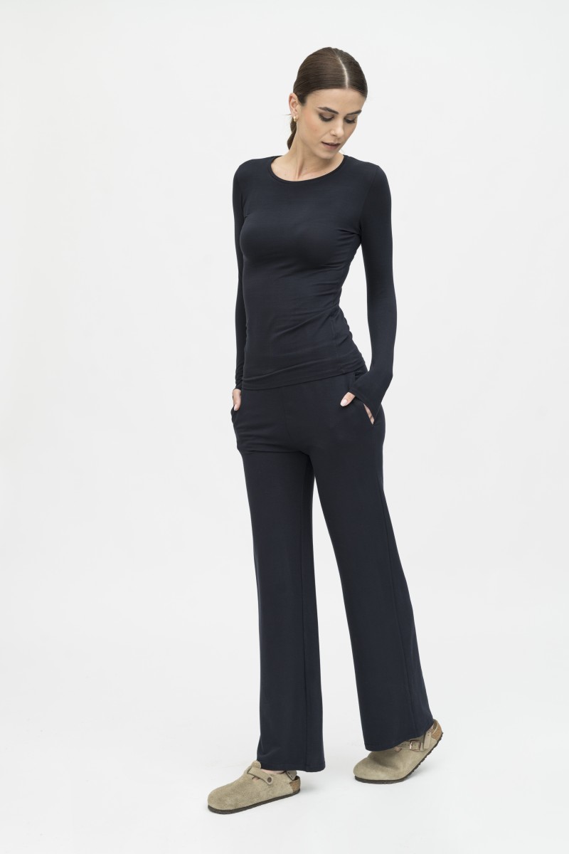 Majestic Filatures | Pantalone felpato con coulisse in vita