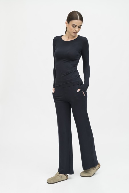 Majestic Filatures | Pantalone felpato con coulisse in vita