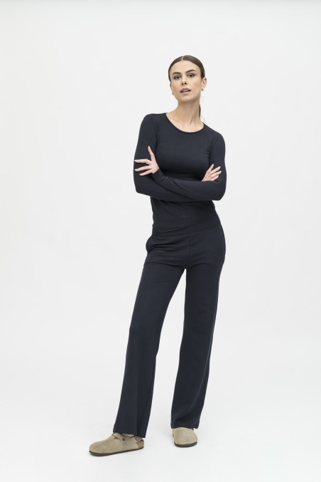 Majestic Filatures | Pantalone felpato con coulisse in vita