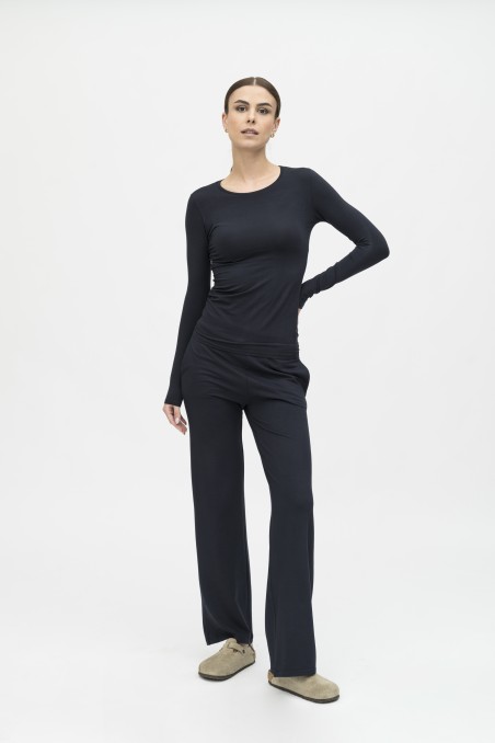 Majestic Filatures | Pantalone felpato con coulisse in vita