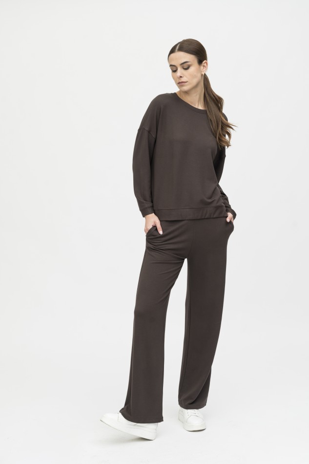 Majestic Filatures | Pantalone felpato con coulisse in vita 2