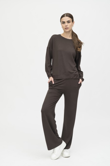 Majestic Filatures | Pantalone felpato con coulisse in vita