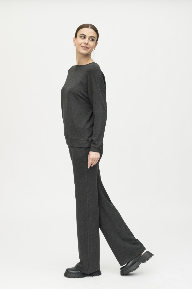 Majestic Filatures | Pantalone felpato con coulisse in vita