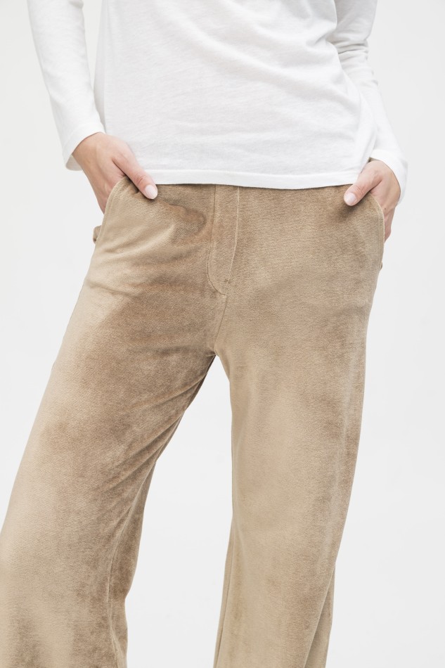 Majestic Filatures | Pantalone in velluto liscio 2