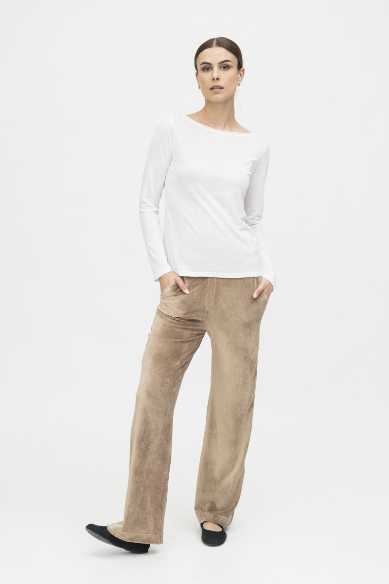Majestic Filatures | Pantalone in velluto liscio