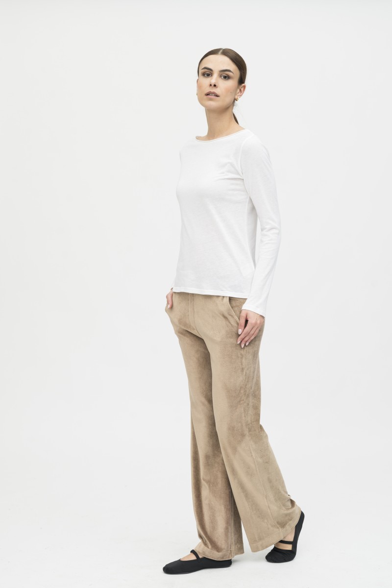 Majestic Filatures | Pantalone in velluto liscio