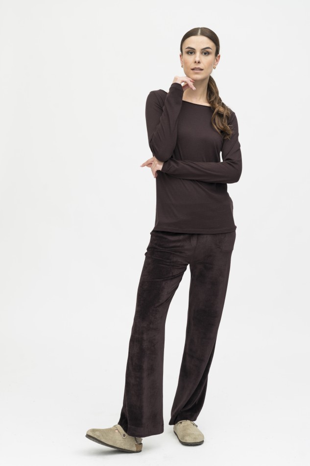 Majestic Filatures | Pantalone in velluto liscio