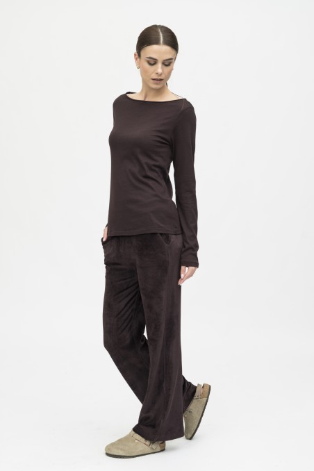 Majestic Filatures | Pantalone in velluto liscio