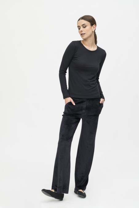 Majestic Filatures | Pantalone in velluto liscio