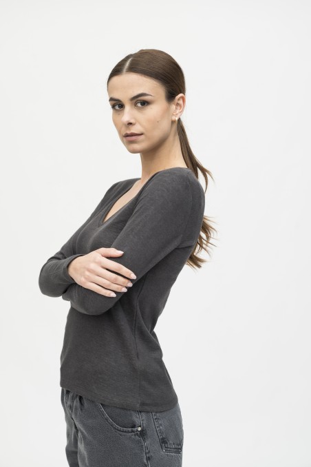 Majestic Filatures | T-shirt cotone e cashmere double